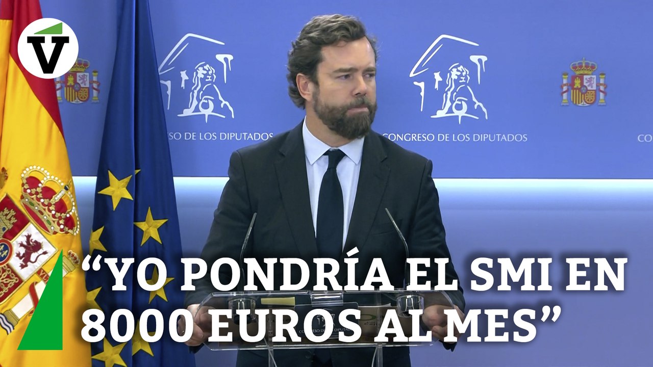 Espinosa de los Monteros ironiza: "Yo subiría el SMI a 8000 euros al mes"