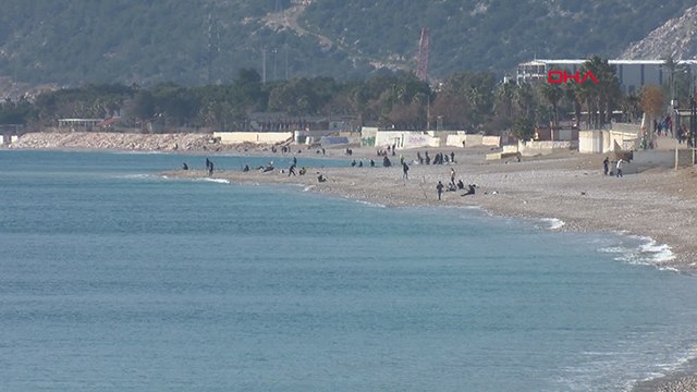 Ocak ayının son gününde güneşli havanın tadını çıkardılar