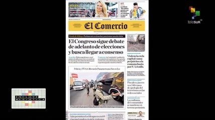 Enclave Mediática 31-01: Congreso peruano debate adelanto de las elecciones