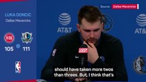 Doncic happy with dominant display against the Pistons