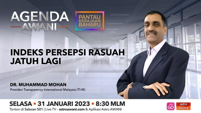 Agenda AWANI: Indeks Persepsi Rasuah jatuh lagi