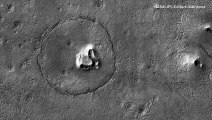 ناسا تنشر صورة لتكوين جيولوجي على المريخ يشبه رأس دب