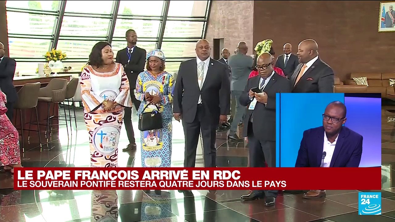 En direct : le pape François arrive au RD Congo, plus grande nation catholique d'Afrique