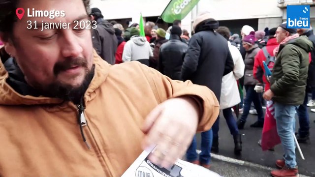 Deuxième jour de mobilisation contre la réforme des retraites à Limoges