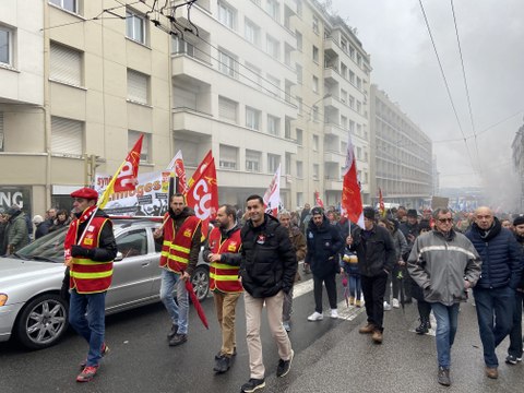 Deuxième jour de mobilisation contre la réforme des retraites à Limoges