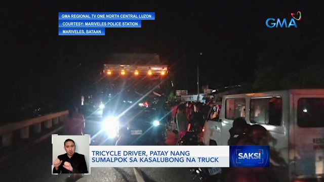 Tricycle driver, patay nang sumalpok sa kasalubong na truck | Saksi