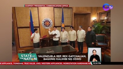 Valenzuela Rep. Rex Gatchalian, bagong kalihim ng DSWD | SONA