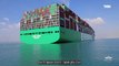 أحدث سفينة حاويات في العالم تعبر قناة السويس بنجاح في أولى رحلاتها البحرية