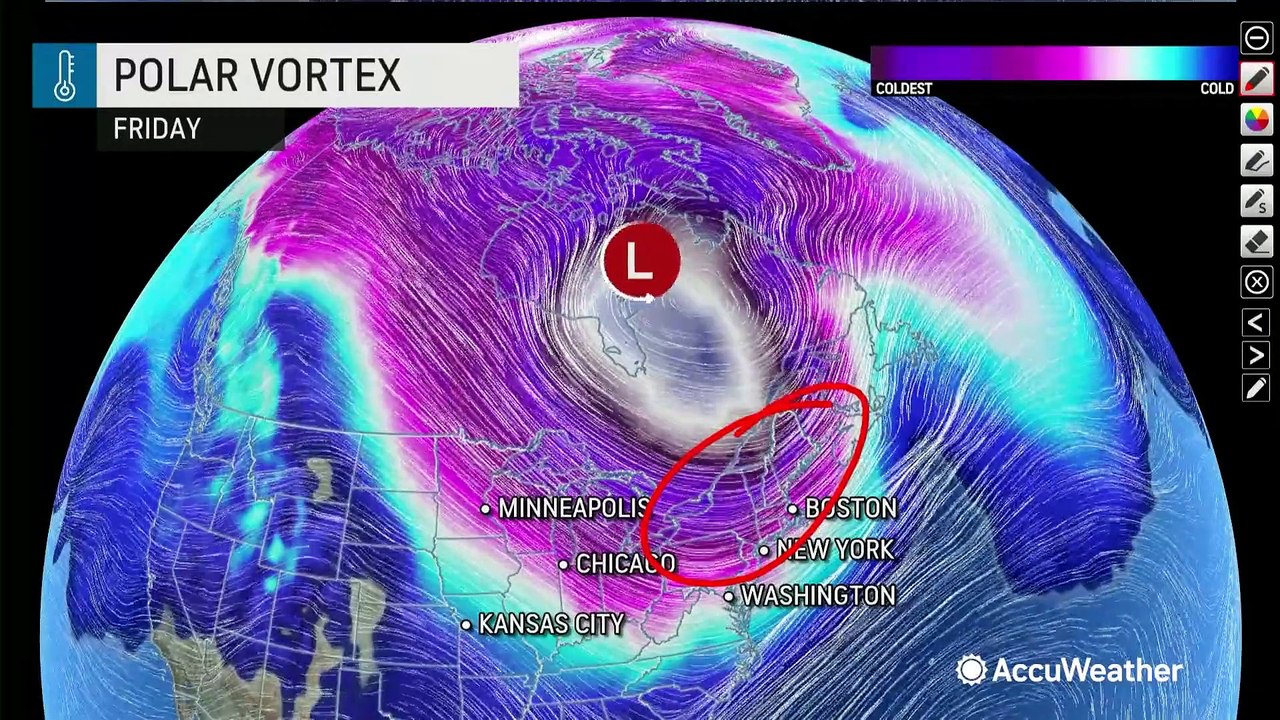 Arctic air to send temperatures plummeting in the Northeast