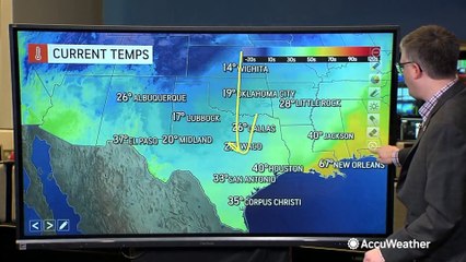 Widespread ice storm causes travel problems