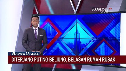 Download Video: Diterjang Puting Beliung, Belasan Rumah Warga di Lampung Rusak!