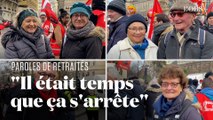 Dans la manifestation à Paris, ces retraités expliquent pourquoi ils s'opposent à la réforme