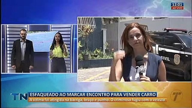 Homem é esfaqueado durante encontro para vender carro