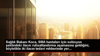 Sağlık Bakanı Koca, SMA hastaları için solüsyon şeklindeki ilacın ruhsatlandırma aşamasına geldiğini, böylelikle iki ilacın tedavi rehberinde yer...