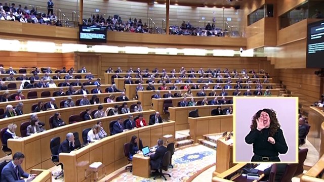 Cruce de reproches en el primer 'cara a cara' del año en el Senado entre Sánchez y Feijóo
