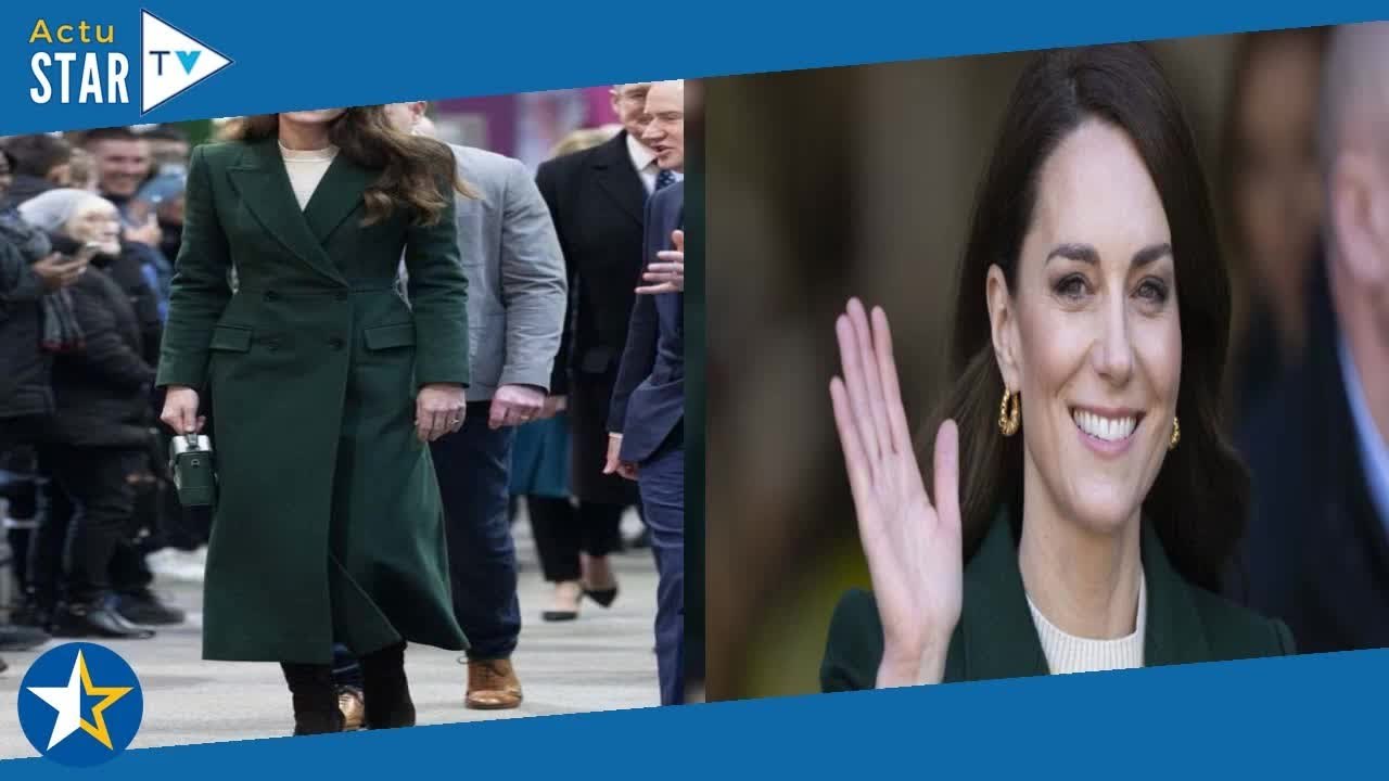 Kate Middleton très sage en manteau vert : découvrez le prix de sa robe Victoria Beckham