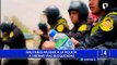 Militares ayudaron a la policía a liberar vías bloqueadas en Ica, Puno y Arequipa