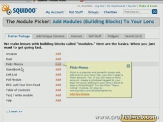 What is Squidoo: a tour for artists and crafters