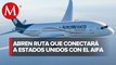 Aeroméxico anuncia nuevos vuelos del AIFA a Houston, Texas