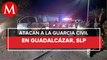 En San Luis Potosí, presuntos delincuentes atacan a elementos de la Guardia Civil