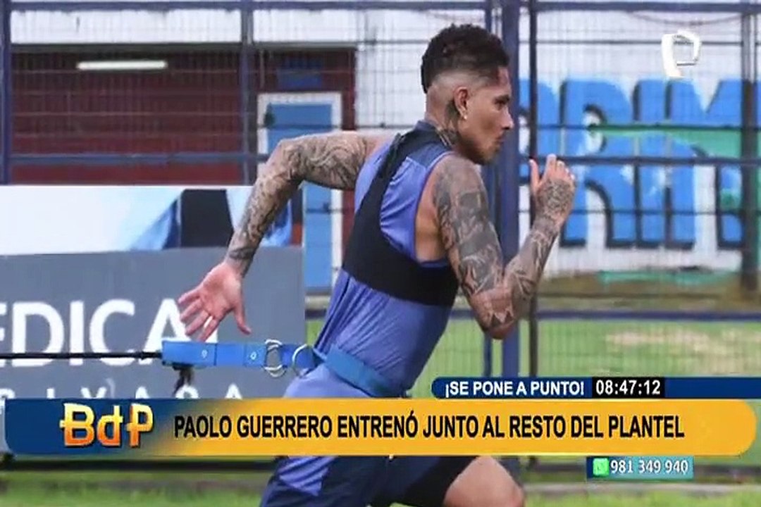No pierde el tiempo: Paolo Guerrero ya comienza a entrenar con jugadores del Racing
