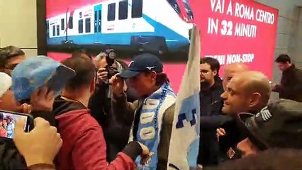 Lazio, l'arrivo di Luca Pellegrini a Fiumicino