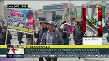 Nueva jornada de manifestaciones en Perú contra el gobierno de Dina Boluarte