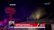 Sunog sa Barangay Holy Spirit, naapula na | UB