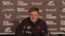 Eddie Howe reacts to Newcastle reaching their first final in 23 years with 3-1 aggregate Saints win