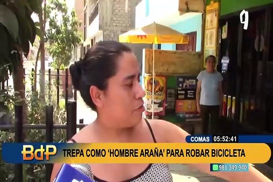 Con agilidad de ciencia y ficción: trepa casa como hombre araña y roba bicicleta de S/1200
