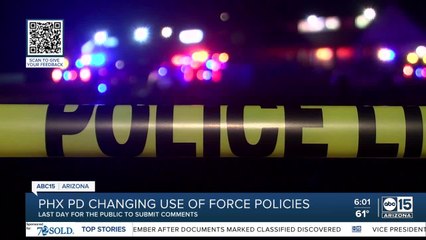 Phoenix PD changing Use of Force policies
