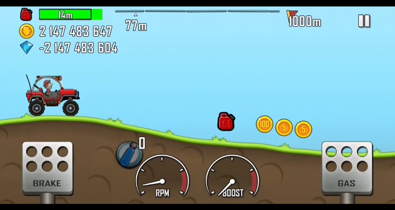 Hill climb Racing non stop gaming video