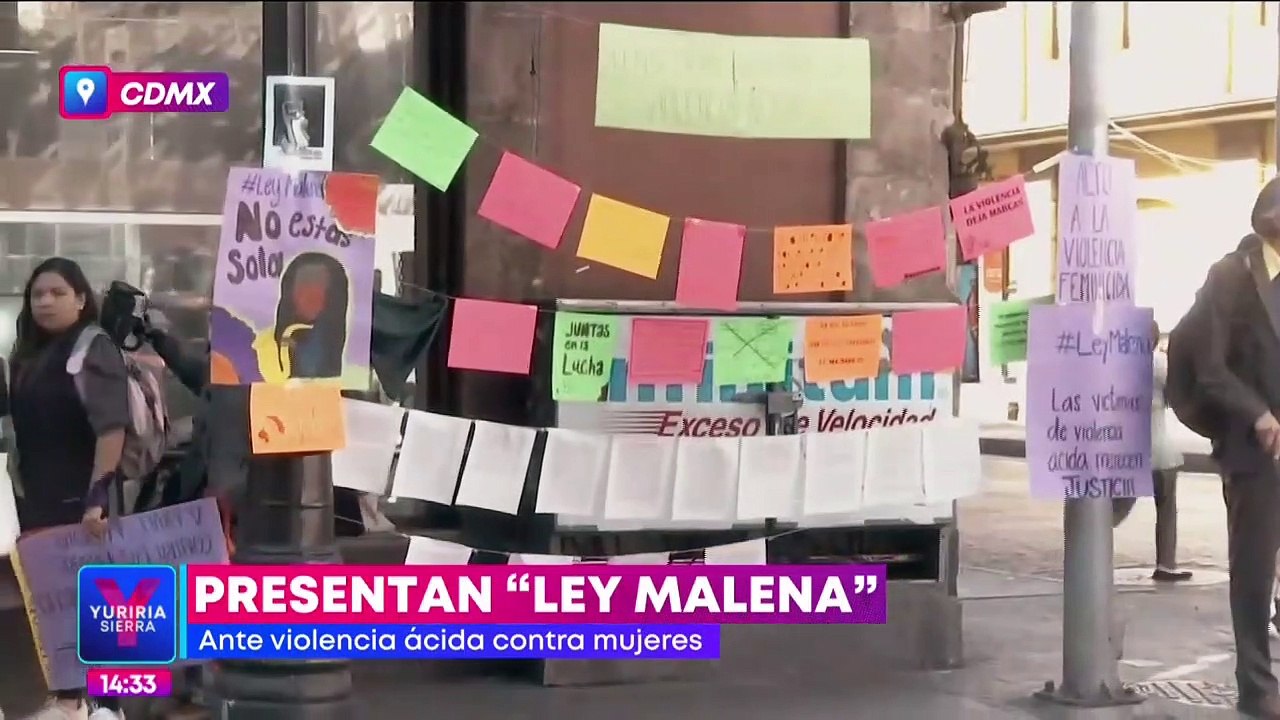 Presentan la "Ley Malena" ante la violencia ácida contras las mujeres