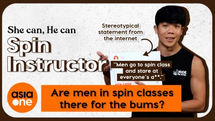 She can, He can: Do men take spin classes just to look at bums? True or False?