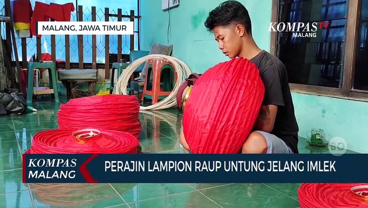 Untung Jelang Imlek, Perajin Lampion Malang Tembus Pasar Italia