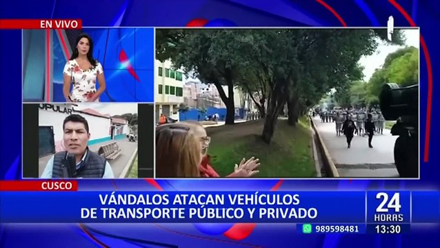 A pedradas: Vándalos atacan vehículos de transporte público y privado en Cusco