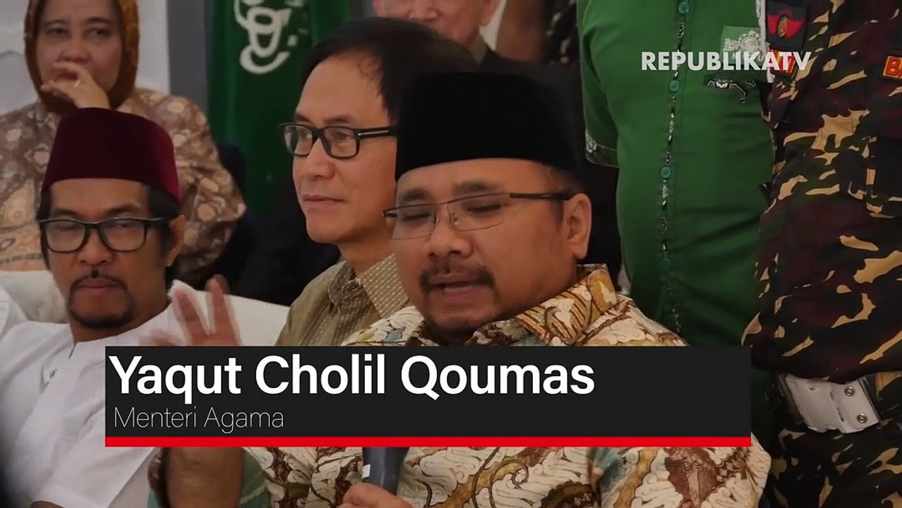 Menag Yaqut Pastikan Acara Satu Abad NU Jadi Perayaan Spektakuler