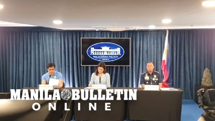Five-man committee tasked to review the courtesy resignations of high-ranking officials in the PNP named in a press briefing