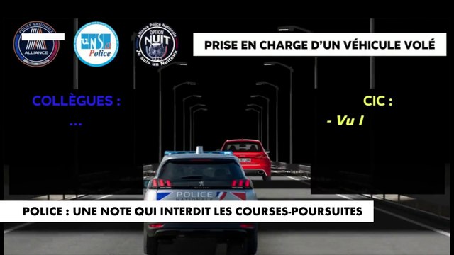 Police : une note qui interdit les courses-poursuites