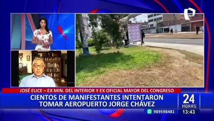José Elice: "Aeropuertos son objetivos importantes para quienes están desarrollando movilizaciones"