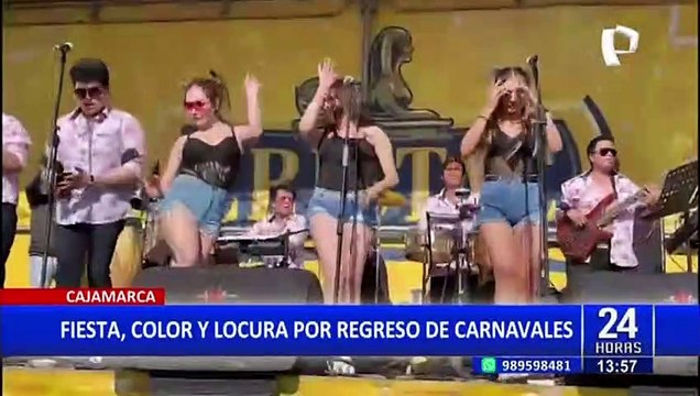 Cajamarca celebra por todo lo alto el regreso de los carnavales