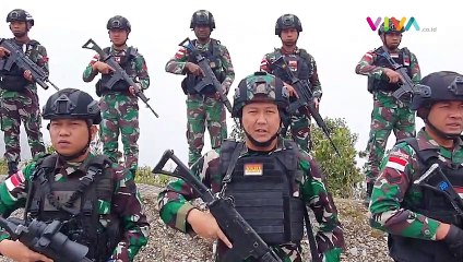 Satgas Yonif 405/SK Patroli Jaga Objek Vital Nasional