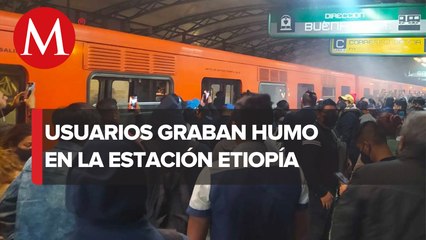 Usuarios del STC Metro reportan humo en la estación Etiopía