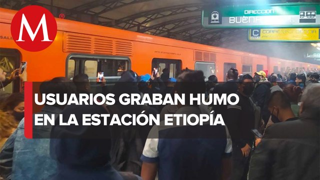 Usuarios del STC Metro reportan humo en la estación Etiopía