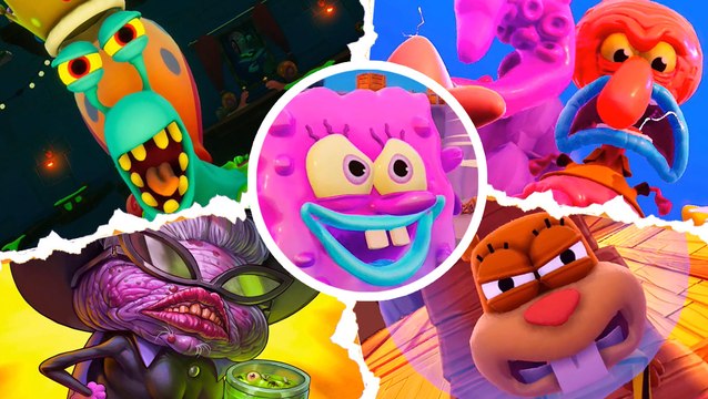 SpongeBob SquarePants: The Cosmic Shake All Bosses & Ending (PS4)