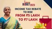Budget 2023: Income tax rebate limit increased from ₹5 lakh to ₹7: Nirmala Sitharaman |Oneindia News