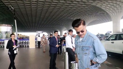 Anil Kapoor Fly From Mumbai Spotted At Airport