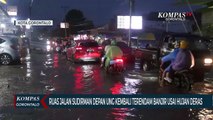 Ruas Jalan Sudirman Depan Kampus UNG Kembali Terendam Banjir Usai Hujan Deras