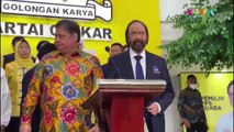 Surya Paloh Ketemu Airlangga di Markas Golkar, Mau Ngapain?