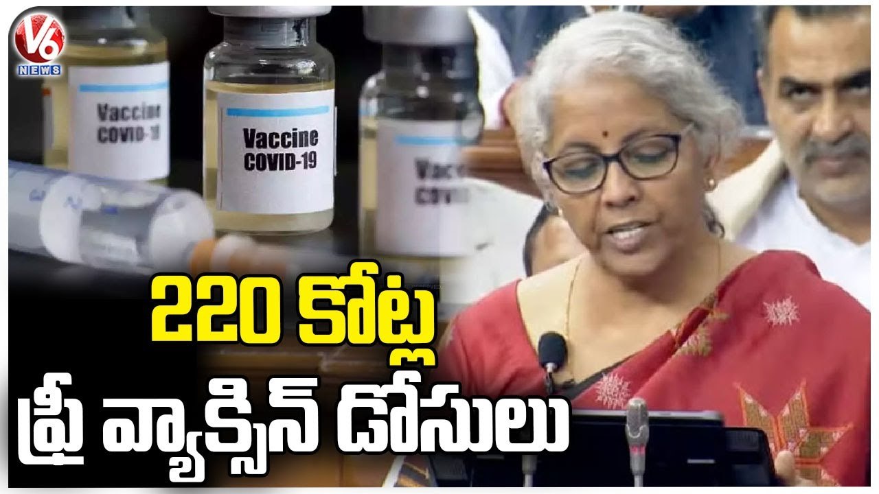 Govt Achieved 220 Cr Covid Vaccines For 102 Cr People _ Nirmala Sitharaman _ Budget 2023 _ V6